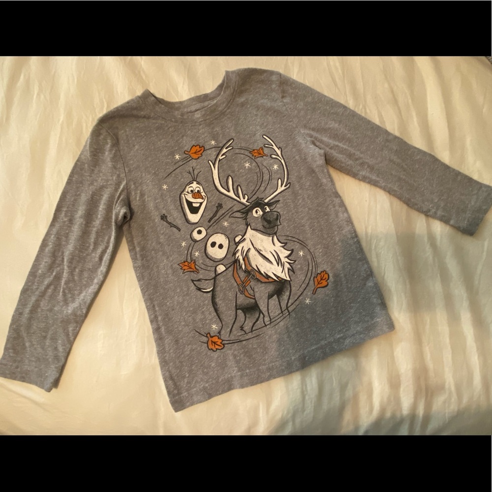 Olaf and Sven Frozen Jumping Beans Long Sleeve Tee